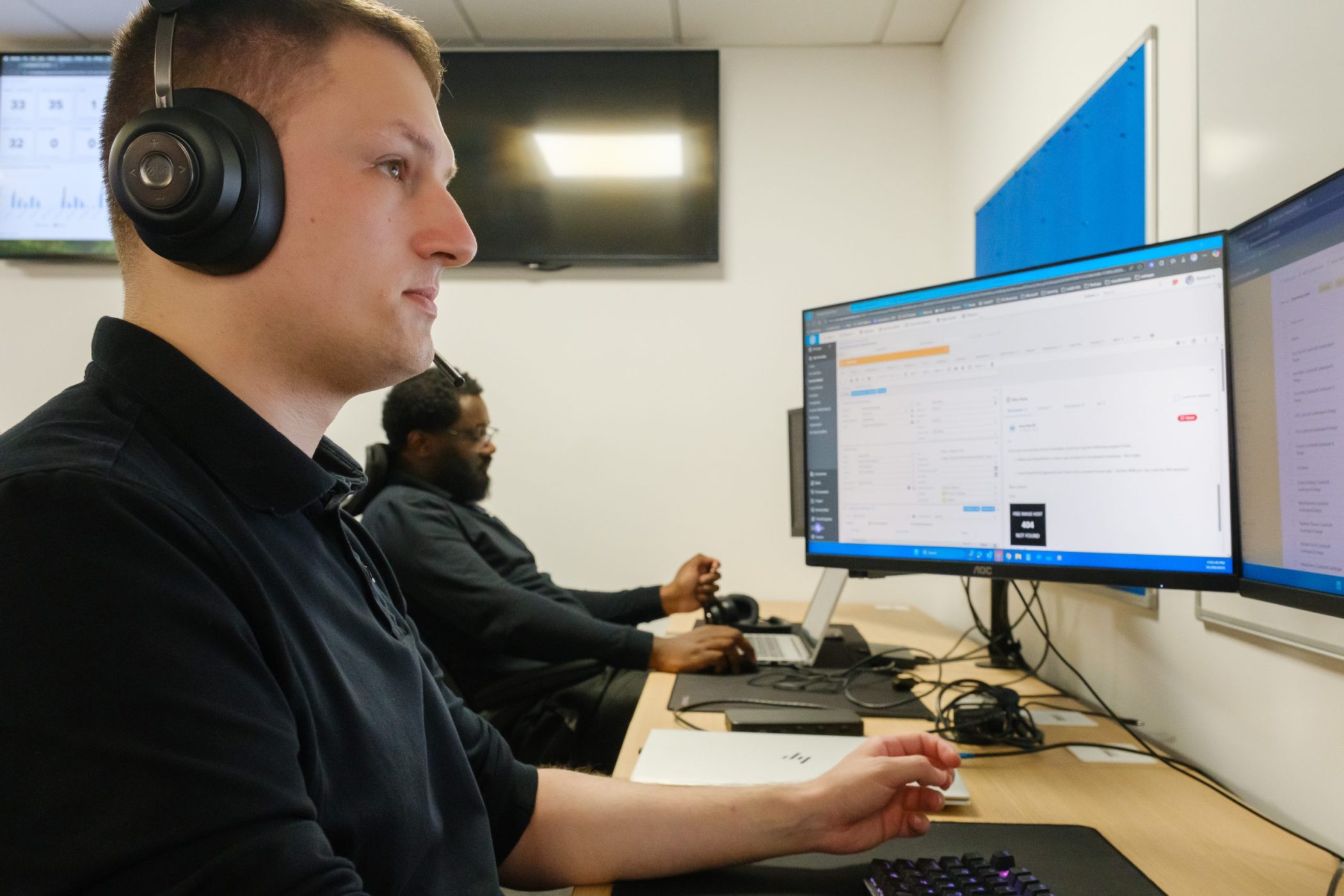 ISS helpdesk team supporting clients